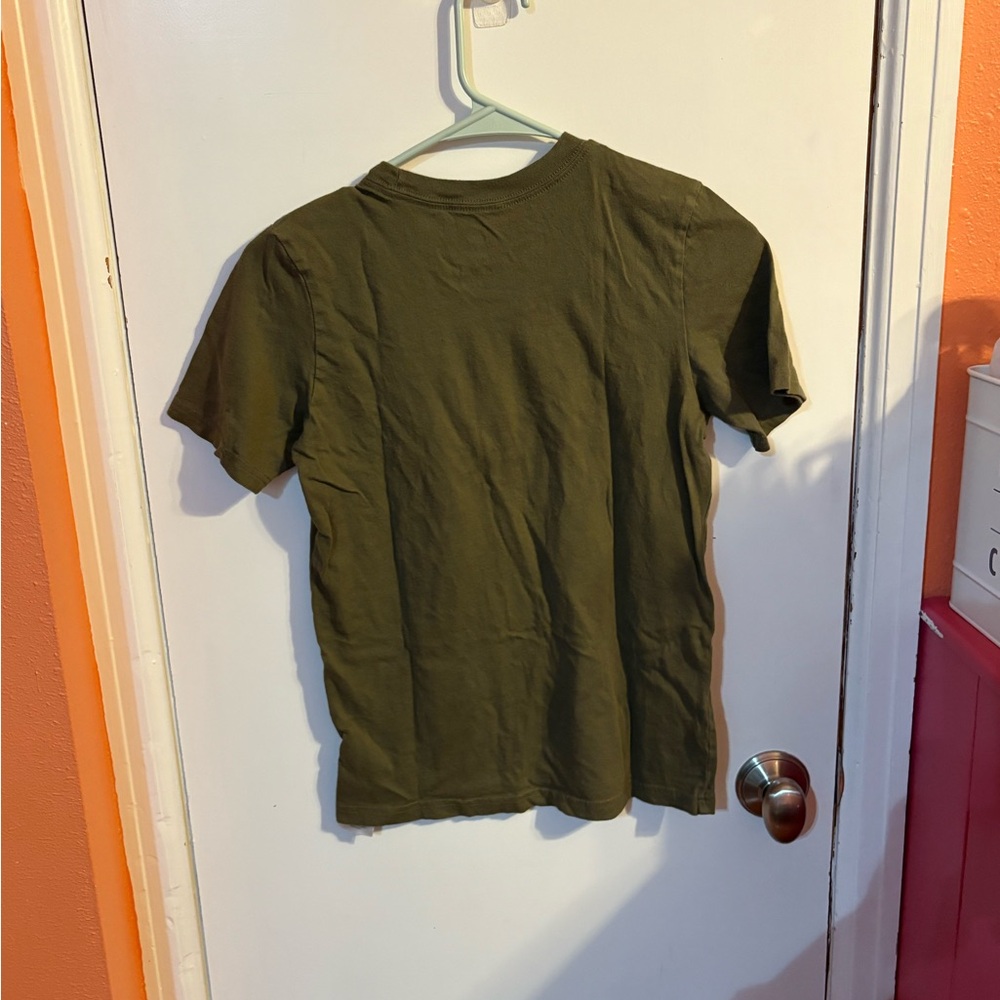 Adidas Kids Olive Green T-Shirt - Picture 2 of 3